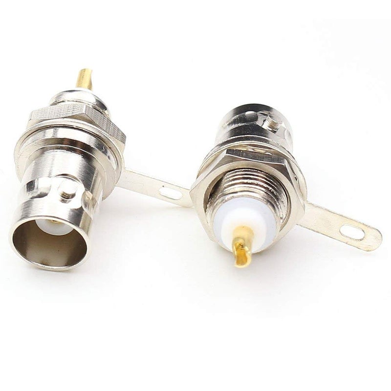 bnafes BNC Chassis Panel Mount Socket Female Jack Solder Type Connectors Adapter 6-Pack - Image 2